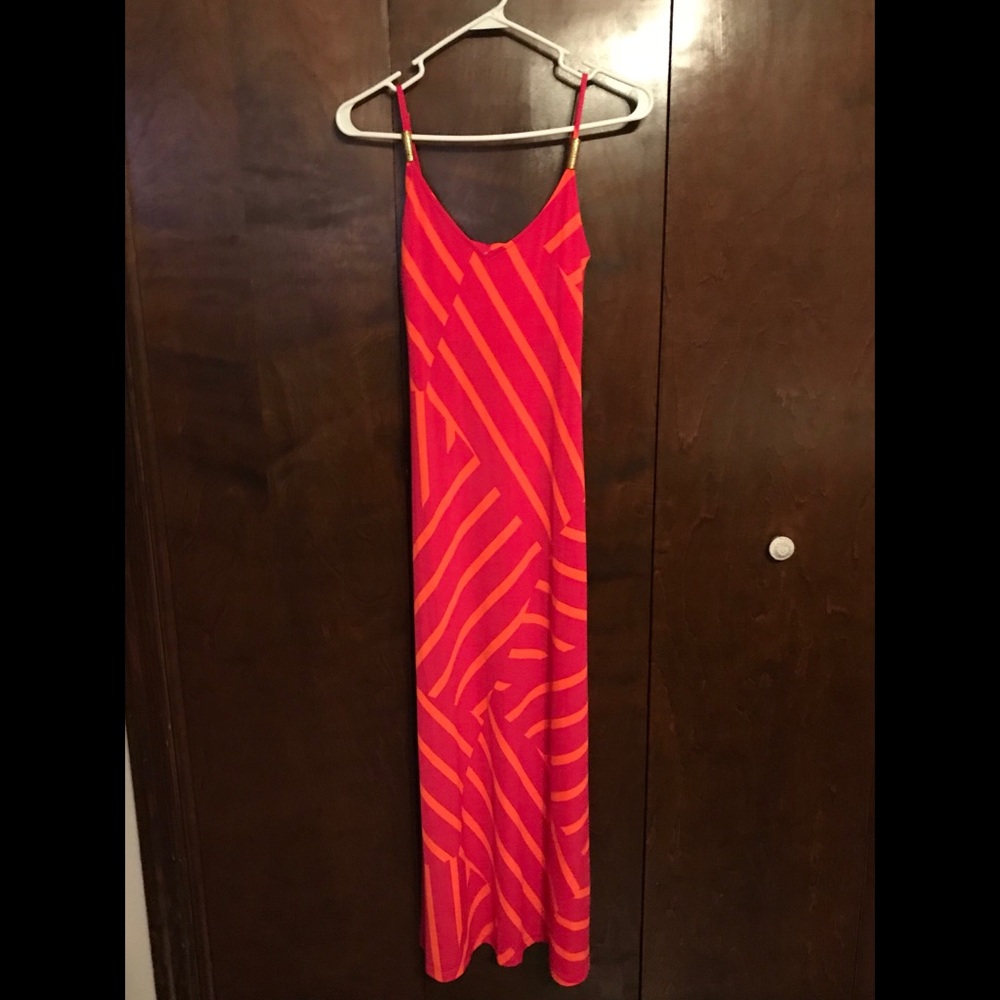 Pink and Orange Dress